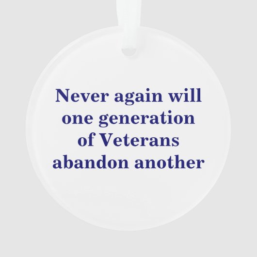 アメリカの生命メンバーのオーナメントのベトナムの退役軍人 オーナメント (裏面)