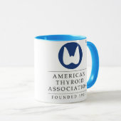 アメリカの甲状腺剤連合のクラシックなコーヒー・マグ マグカップ (正面右)