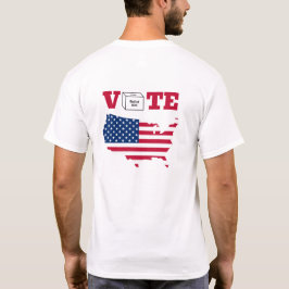アメリカの男女の投票 Tシャツ