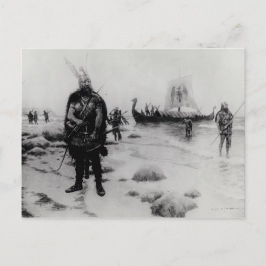 アメリカの発見（らいふ・えりクソン） ポストカード (正面)