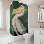 アメリカの白いペリカンの鳥アウドゥボン シャワーカーテン (インサイチュ)