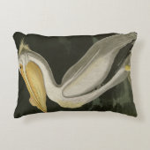 アメリカの白いペリカン、オードボンの鳥たち アクセントクッション (正面)