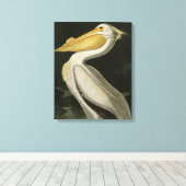 アメリカの白いペリカン、オードボンの鳥たち キャンバスプリント (インサイチュ (ウッドフロア))