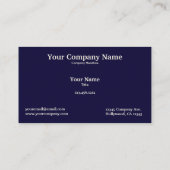 アメリカの白頭鷲および旗の名刺 名刺 (裏面)