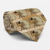 アメリカの白頭鷲のタイ ネクタイ (ロール)