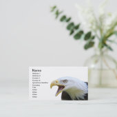 アメリカの白頭鷲 名刺 (スタンド正面)