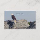 アメリカの白頭鷲 名刺 (裏面)