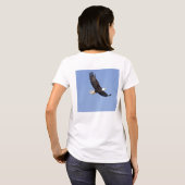アメリカの白頭鷲 Tシャツ (裏面フル)