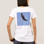 アメリカの白頭鷲 Tシャツ (裏面)