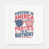 アメリカの皆が私の誕生日 スタンダードランチョンナプキン (正面)