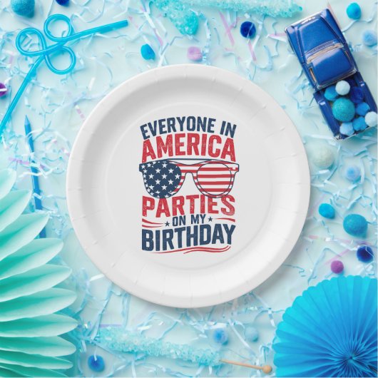 アメリカの皆が私の誕生日 ペーパープレート (パーティー)