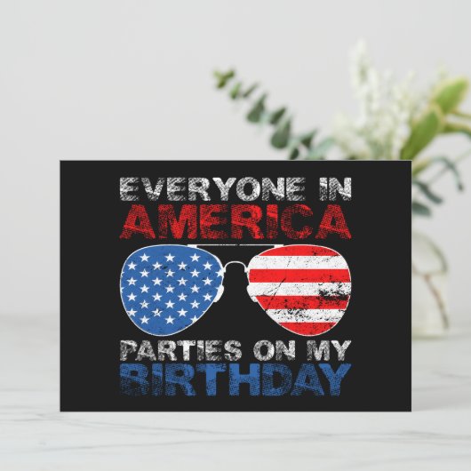 アメリカの皆が私の誕生日 招待状 (スタンド正面)
