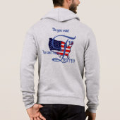 アメリカの真実を直視するTシャツ パーカ (裏面)