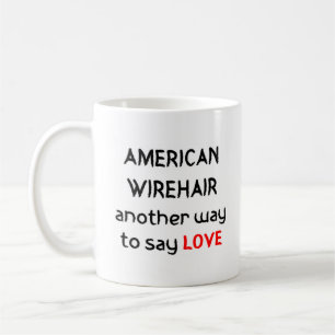 アメリカの硬い毛ラブコーヒーマグ コーヒーマグカップ