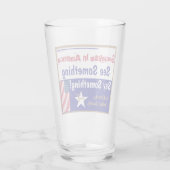 アメリカの社会主義で何か言うことがあるのを見る タンブラーグラス (裏面)