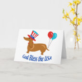 アメリカの神に祝福 カード (黄色い花)