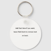 アメリカの神の祝福アメリカの両面ラウンドアルミニウム キーホルダー (裏面)