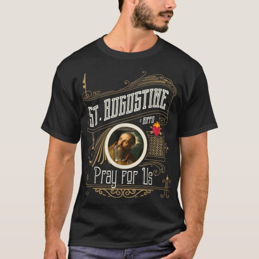 アメリカの神カトールのためのヒッポ祈の聖アウグスティヌス(St. Augustine of Hipp Tシャツ (正面)