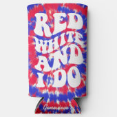 アメリカの祭典にぴったりな赤白のバチェロレッテパーティー スリム缶クーラー (正面)