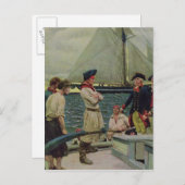 アメリカの私立探偵がイギリス賞を取る ポストカード (正面/裏面)