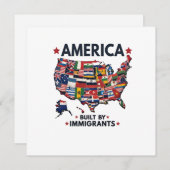 アメリカの移民によって建てられた愛国的なアメリカ人 シーズンカード (正面/裏面)