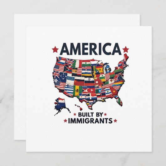 アメリカの移民によって建てられた愛国的なアメリカ人 シーズンカード (正面/裏面)