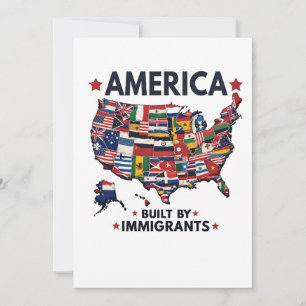 アメリカの移民によって建てられた愛国的なアメリカ人 セーブザデート