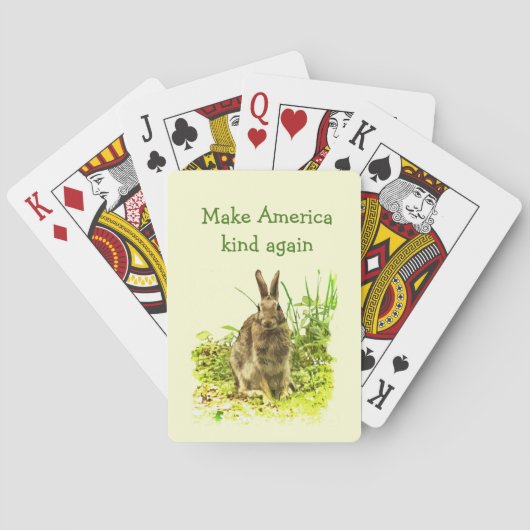 アメリカの種類のバニーウサギのトランプを再度作って下さい トランプ (裏面)