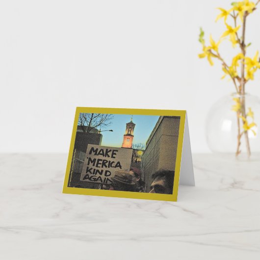 アメリカの種類ナッシュビル3月を再度作って下さい カード (黄色い花)