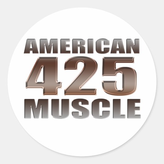 アメリカの筋肉425ネイルヘッド ラウンドシール (正面)