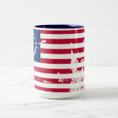 アメリカの米国旗のコーヒー・マグ ツートーンマグカップ (中央)