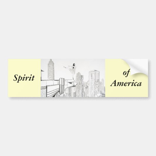 アメリカの精神 バンパーステッカー (正面)
