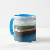 アメリカの精神、五大湖の船のマグ マグカップ (正面左)