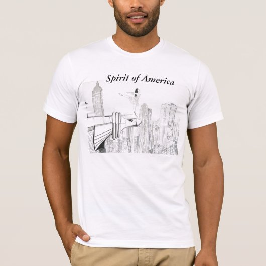 アメリカの精神 Tシャツ (正面)
