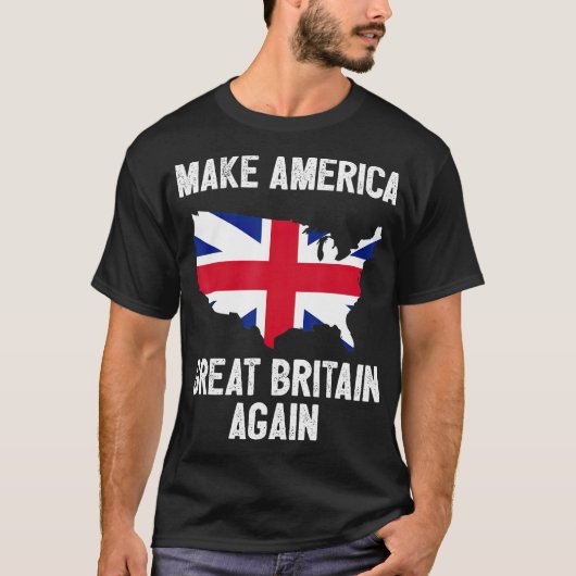 アメリカの素晴らしイギリスを再び贈おもしろいり物 Tシャツ (正面)