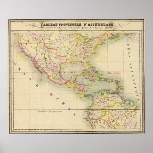 アメリカの組立地図 ポスター (正面)