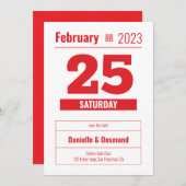 アメリカの結婚式の日中国の付を保存する 招待状 (正面/裏面)