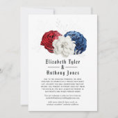 アメリカの結婚式 参列者を限定 案内状 (正面)