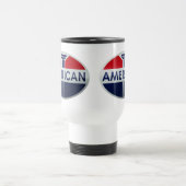 アメリカの給油所のヴィンテージの印の水晶版 トラベルマグ (中央)