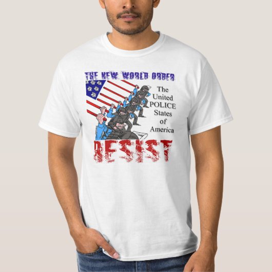 アメリカの統一されたな警察国家 Tシャツ (正面)