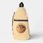 アメリカの絵を描ケストレルオリジナル野鳥アート スリングバッグ (正面)