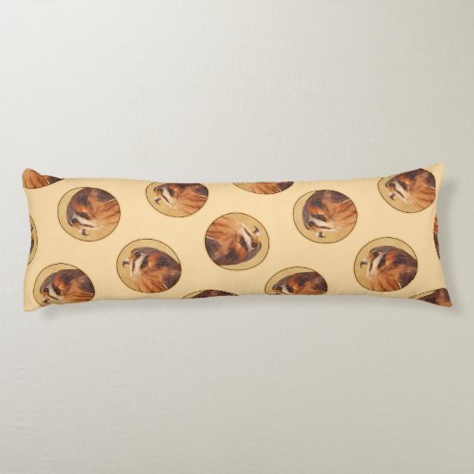 アメリカの絵を描ケストレルオリジナル野鳥アート ボディピロー (裏面)