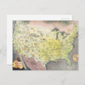 アメリカの絵図 – 漫画のスケッチ ポストカード (正面/裏面)