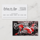 アメリカの美しいのアポイントメントカード 予約カード (正面/裏面)