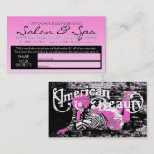 アメリカの美しいの秘密は友人を参照する 紹介カード (正面/裏面)