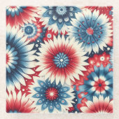 アメリカの美しい ガラスコースター (正面)