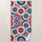 アメリカの美しい ビーチタオル (正面)