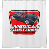 アメリカの習慣コルベット シャワーカーテン (正面)