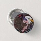 アメリカの翼ボタン 缶バッジ (正面&裏面)