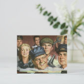 アメリカの職業、ヴィンテージ愛国者、愛国主義 ポストカード (スタンド正面)